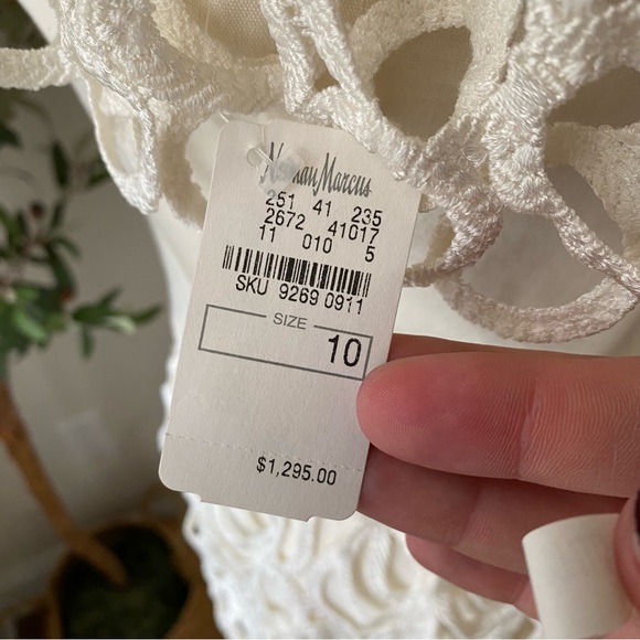 New Lela Rose macramé lace peplum dress size 10 - Picture 11 of 16